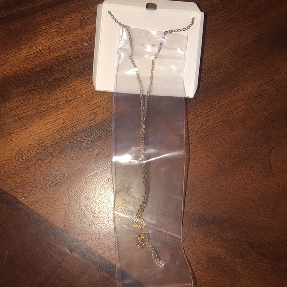 Sterling Silver & 18K Gold Plated Initial T Necklace - Picture 4 of 5